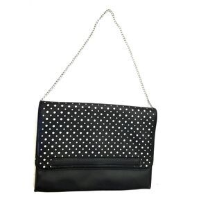 Kensie | Foldover Perforated Chain Purse